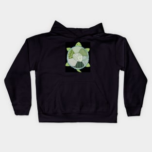 Turtle #1 on Black Kids Hoodie